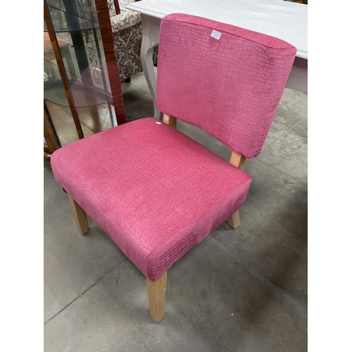 105 - Cerise pink bedroom chair 60W