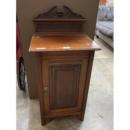 130 - Victorian mahogany pot cupboard 89H 43W 33D