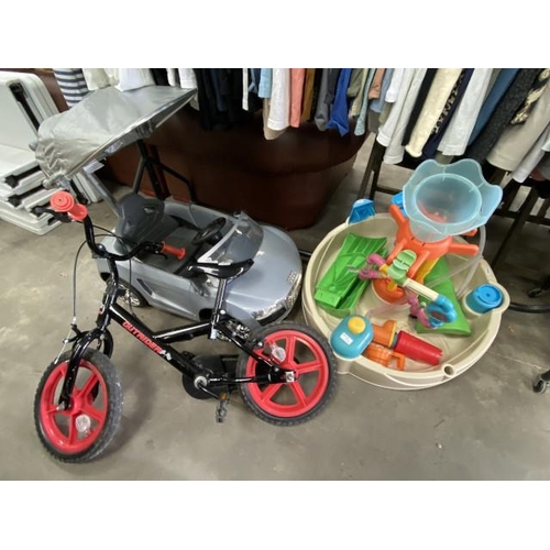 192 - Outrider child’s bike, Audi push along child’s car etc