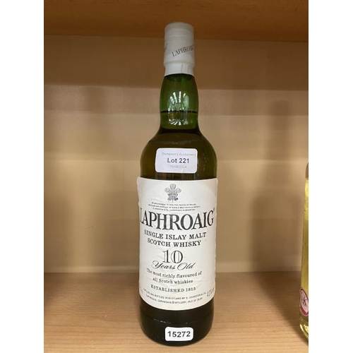 221 - Laphroaig Single Islay Malt Scotch Whisky 10 years old 70cl 40% vol