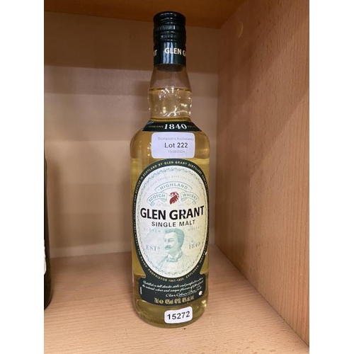 222 - Glen Grant Highland Single Malt Scotch Whisky 70cl 40% vol