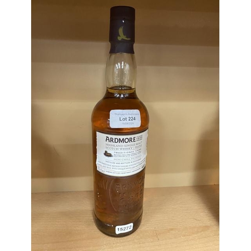 224 - Ardmore Highland Single Malt Scotch Whisky Peated Traditional Cask 70cl 46% vol