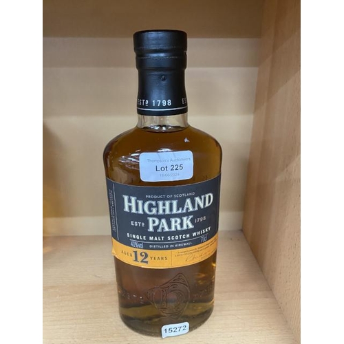 225 - Highland Park Single Malt Scotch Whisky aged 12 years 70cl 40% vol