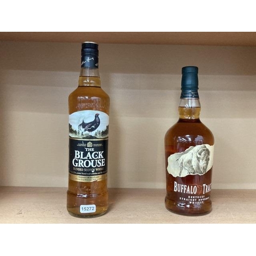 230 - The Black Grouse blended Scotch Whisky 70cl 40% vol and Buffalo Trace Kentucky Straight Bourbon Whis... 