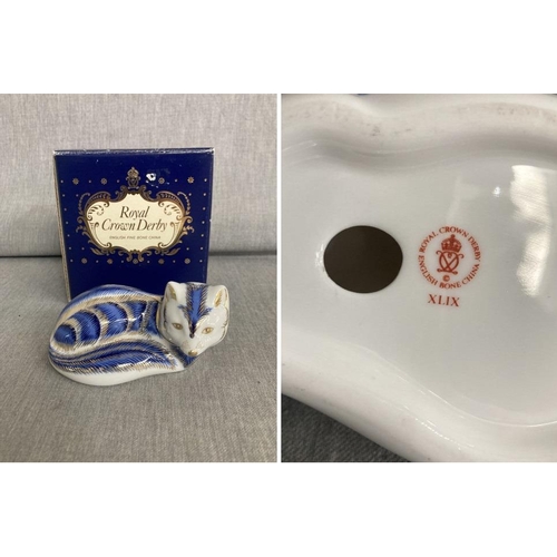 278 - Royal Crown Derby ‘Fox’ paperweight XLIX (no stopper - excellent condition) with box