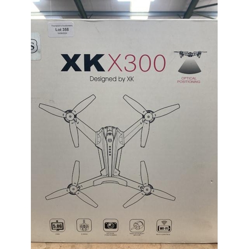 358 - Boxed XKX300 designed by XK drone with remote & charger