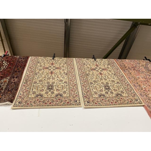 59 - 2 Persian style rugs 78 x 152cm