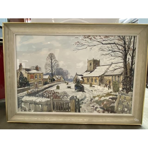 72 - Walter Horsnell (1911-1997) framed watercolour of 'Farnham' (89 x 64cm)