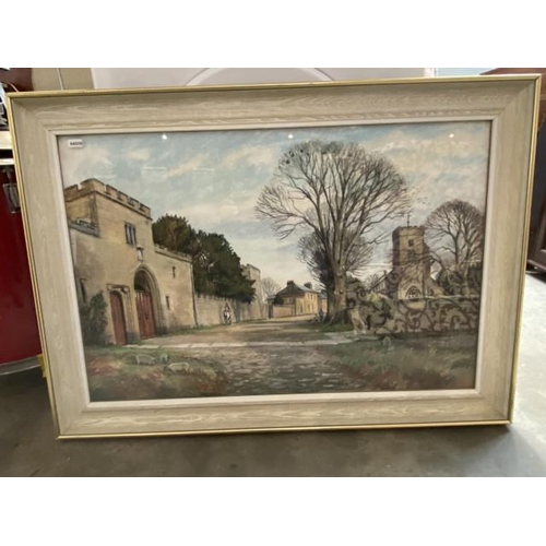 73 - Walter Horsnell (1911-1997) framed pastel of 'Ripley Gatehouse' 1980 (89 x 64cm)