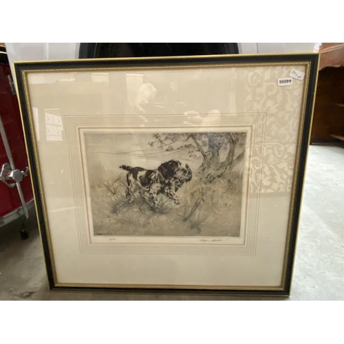 84 - Pencil signed Henry Wilkinson etching 55/150 54 x 49cm