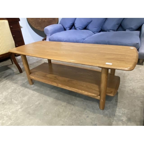 89 - Blond elm Ercol 'Windsor' coffee table table 46H 130W 56D