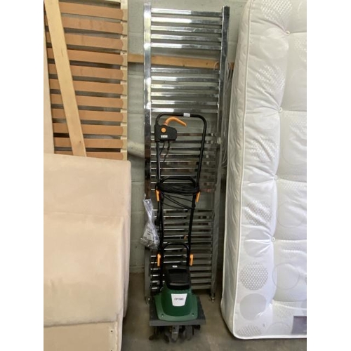 10 - Kingfisher FPT800 (880W) corded tiller (in excellent condition) & a chrome heated towel rail 180H 50... 