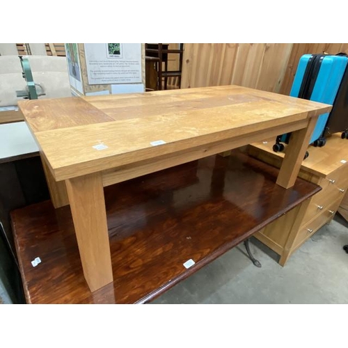 101 - Oak plank top coffee table 45H 120W 60D