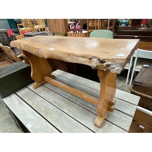 145 - Elm live edge coffee table 52H 103W 46D