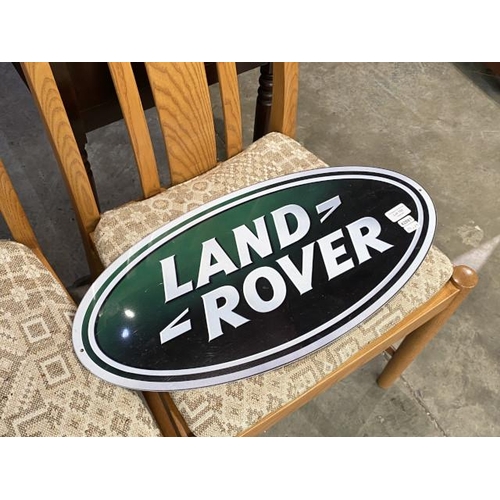 152 - Land Rover metal plaque (reproduction) 59 x 29cm