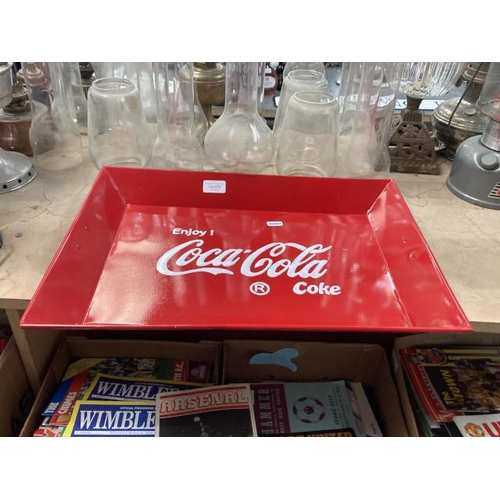 475 - Reproduction metal 'Coca Cola' serving tray 50x37cm