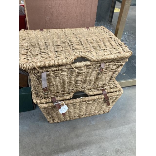 509 - Pair of seagrass storage baskets 42W 22H 28D