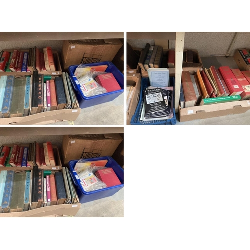 510 - 10 boxes of books relating to engineering, hardware, decorating, building, woodworking, antiques, st... 