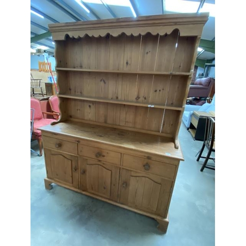 79 - Pine farmhouse dresser 193H 152W 45D