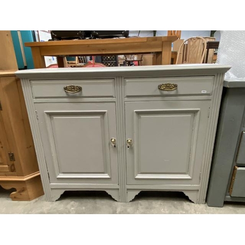 81 - Painted oak two drawer/two door sideboard 98H 122W 46D