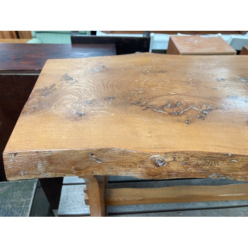 145 - Elm live edge coffee table 52H 103W 46D