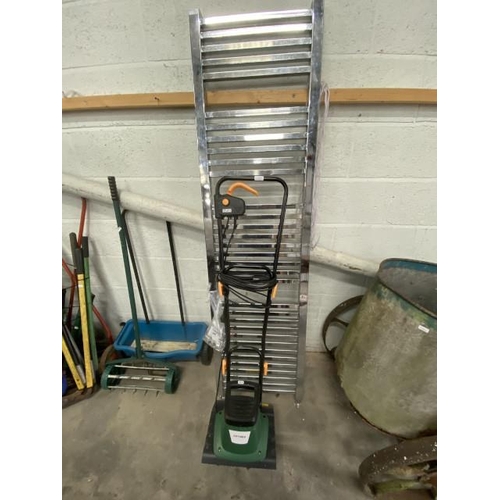 12 - Kingfisher FPT800 (880W) corded tiller (in excellent condition) & a chrome heated towel rail 180H 50... 