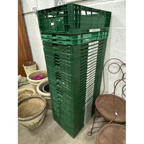 120 - 39 collapsible storage crates 17H 60W 40D