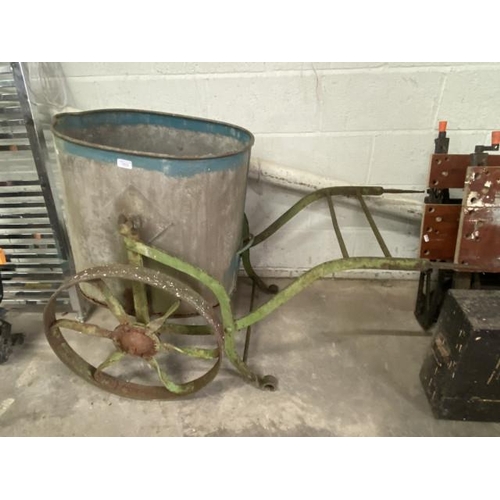 13 - Vintage galvanised water carrier (as found)