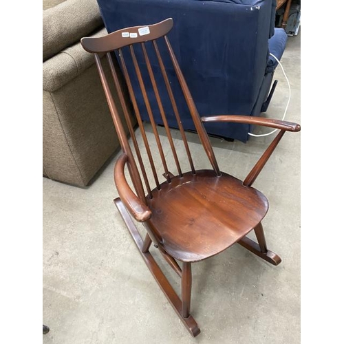 146 - Ercol elm rocking chair 62W