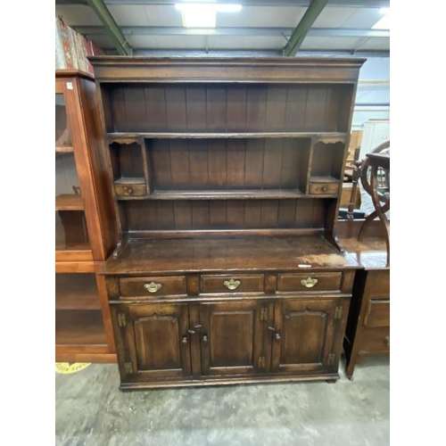 190 - Titchmarsh & Goodwin style country oak dresser 184H 138W 45D