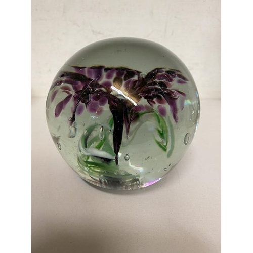 250 - Isle of Wight Studio  flower form paperweight