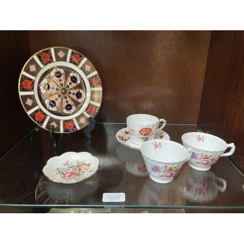 329 - 6 pieces of Royal Crown Derby inc. 'Bali' XXXIV teacup & saucer (2nd), 'Old Imari' LVIII plate, pair... 