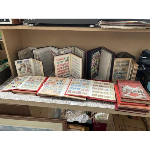 345 - 20 stamp albums of GB stamps and foreign including Poland, Spain, Italy, Bulgaria, USA etc