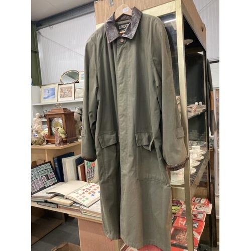 358 - Vintage Liberty of London Trench coat (size large) 64cm pit to pit, 84cm collar to cuff, 126cm centr... 