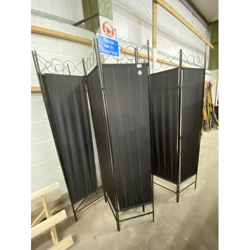 4 - 2x 4 fold dressing screens (each panel 180H x 40W)