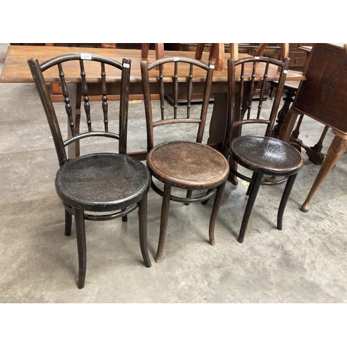 435 - J & J Kohn, Fischel & Mundus and J & J Kohn Ltd bentwood chairs (3)