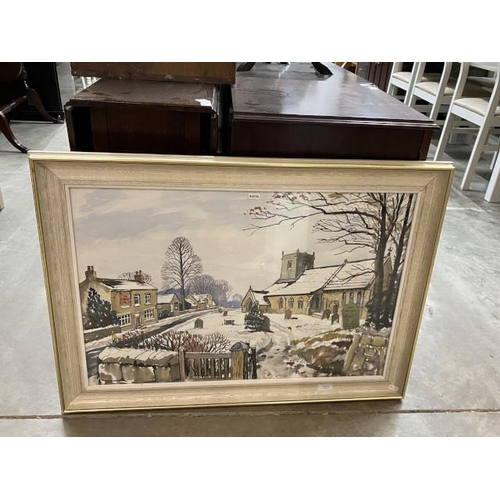 44 - Walter Horsnell (1911-1997) framed watercolour of 'Farnham' (89 x 64cm)