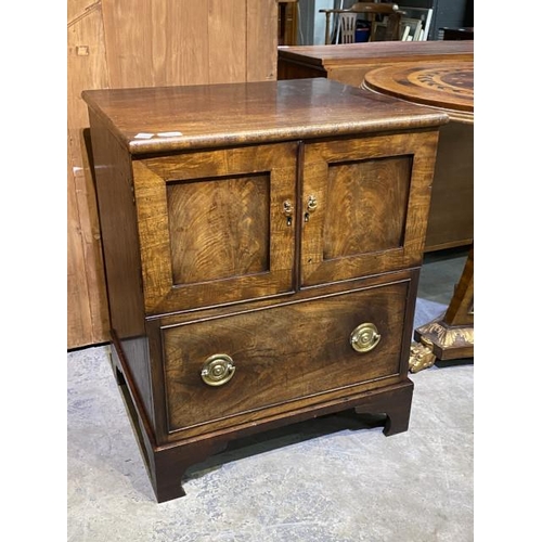 53 - 19th century mahogany cupboard 76H 62W 52D