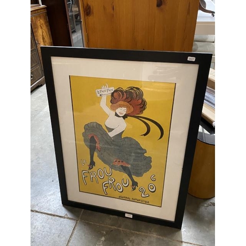 65 - Framed 'Le Frou Frou' French Cabaret print 67 x 87cm