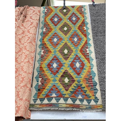 76 - Chobi Kilim Runner 198cm x 64cm