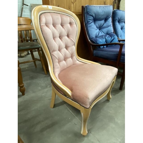 84 - French style ladies bedroom chair 58W