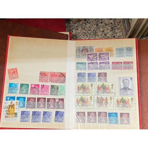 345 - 20 stamp albums of GB stamps and foreign including Poland, Spain, Italy, Bulgaria, USA etc