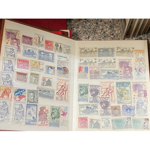 345 - 20 stamp albums of GB stamps and foreign including Poland, Spain, Italy, Bulgaria, USA etc