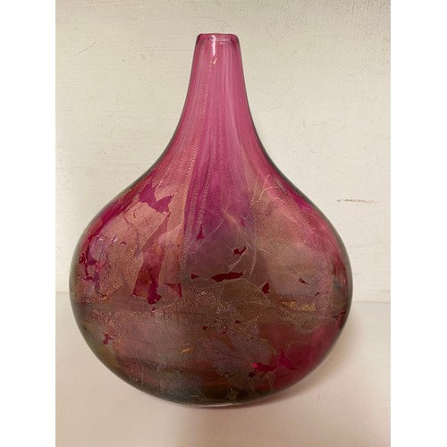 239 - 2 Isle of Wight Studio 'Lollipop' vases from the 'Azurene Pink' range, designed by Michael Harris in... 