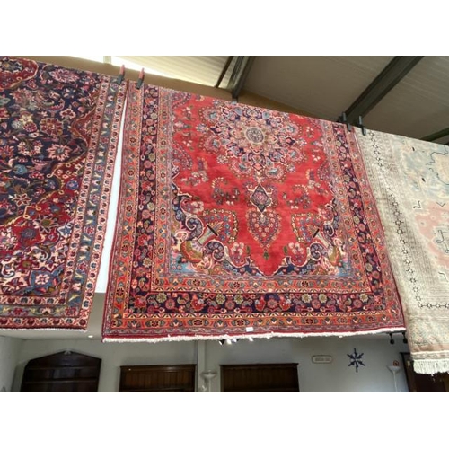 131 - Red ground Persian carpet/rug 296 x 192cm