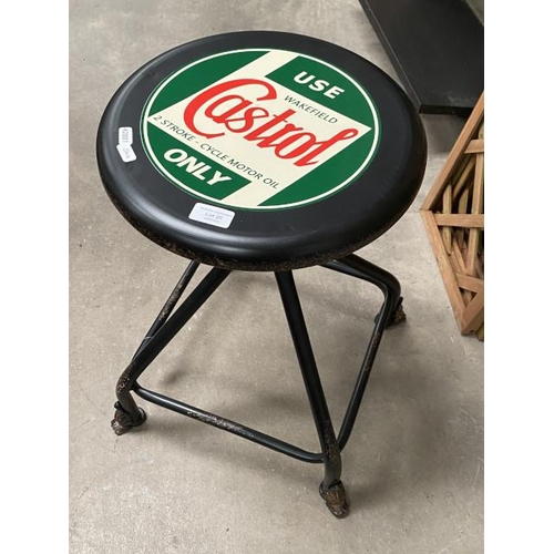 20 - Reproduction 'Castrol' Oil metal stool 54H