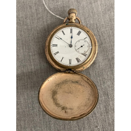 327 - Elgin National Watch Company U.S.A. gold tone pocket watch (No hallmarks)