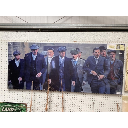 408 - Peaky Blinders canvas print NEW 123x51cm