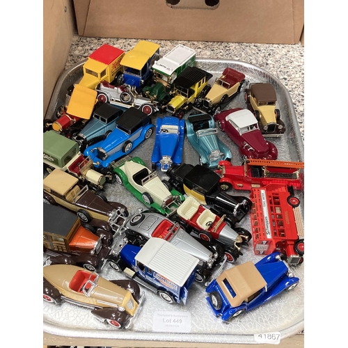 449 - Tray of play worn cars inc. Matchbox