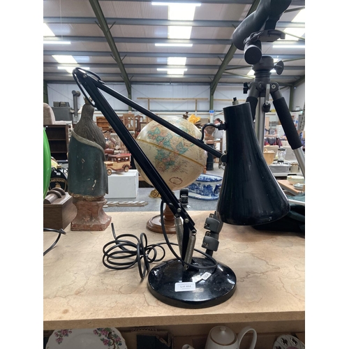 468 - Black metal angle poise desk lamp